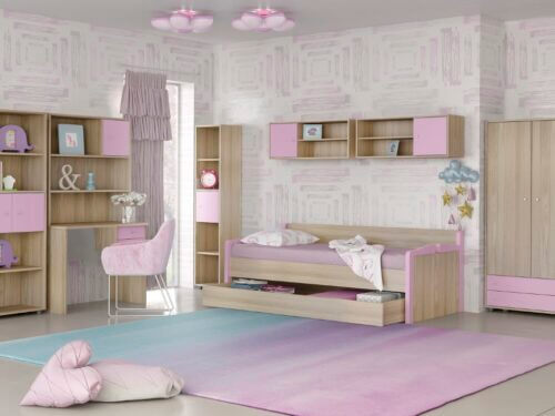 Sofa Bed N3 Latte With Lila Or Latte With Blue Or Latte With Green