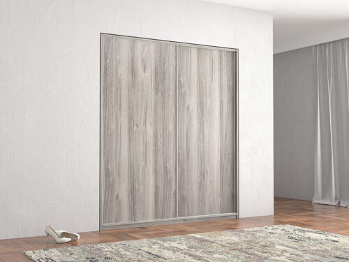 Sliding Wardrobe Ash Grey