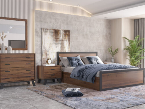 Trunk Bed N96 New Walnut